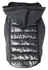 Pet Life 'Apex' Lightweight Hybrid 4-Season Stretch and Quick-Dry Dog Coat w/ Pop out Hood (Color: black, Size: X-Small)